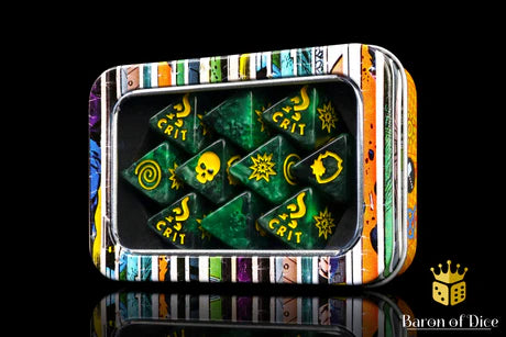 Baron of Dice: "Mad Doc" D8 Skirmish Dice Set Dice & Gaming Accessories Baron of Dice