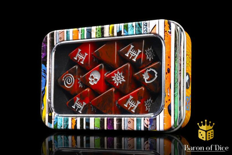 Baron of Dice: "Child of Hell" D8 Skirmish Dice Set Dice & Gaming Accessories Baron of Dice