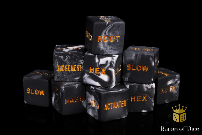 Baron of Dice: "Status Effect - Type 2" Dice Set 10Ct Dice & Gaming Accessories Baron of Dice