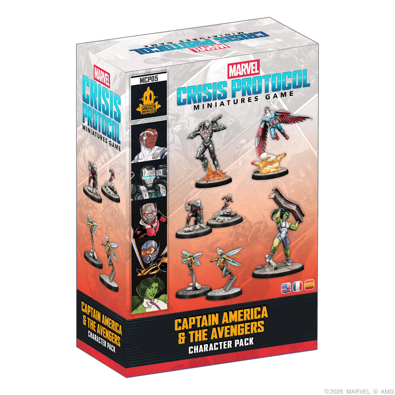 Marvel: Crisis Protocol: Captain America & The Avengers Character Pack (Release Date: October 30 2026)