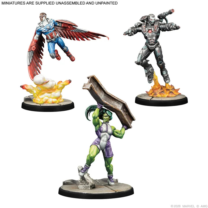 Marvel: Crisis Protocol: Captain America & The Avengers Character Pack (Release Date: October 30 2026)