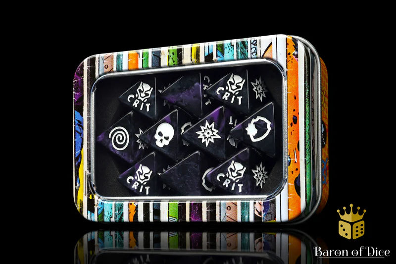 Baron of Dice: "Panther - Purple" D8 Skirmish Dice Set Dice & Gaming Accessories Baron of Dice