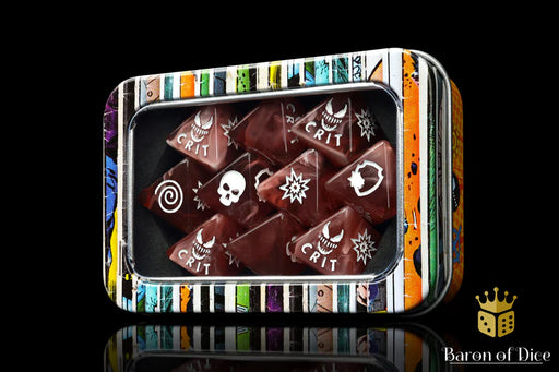 Baron of Dice: "Bloody Symbiote" D8 Skirmish Dice Set Dice & Gaming Accessories Baron of Dice