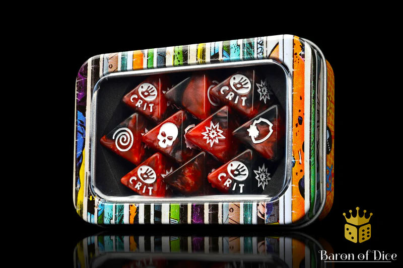 Baron of Dice: "Criminal" D8 Skirmish Dice Set Dice & Gaming Accessories Baron of Dice