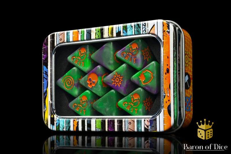 Baron of Dice: "Goblin King" D8 Skirmish Dice Set Dice & Gaming Accessories Baron of Dice