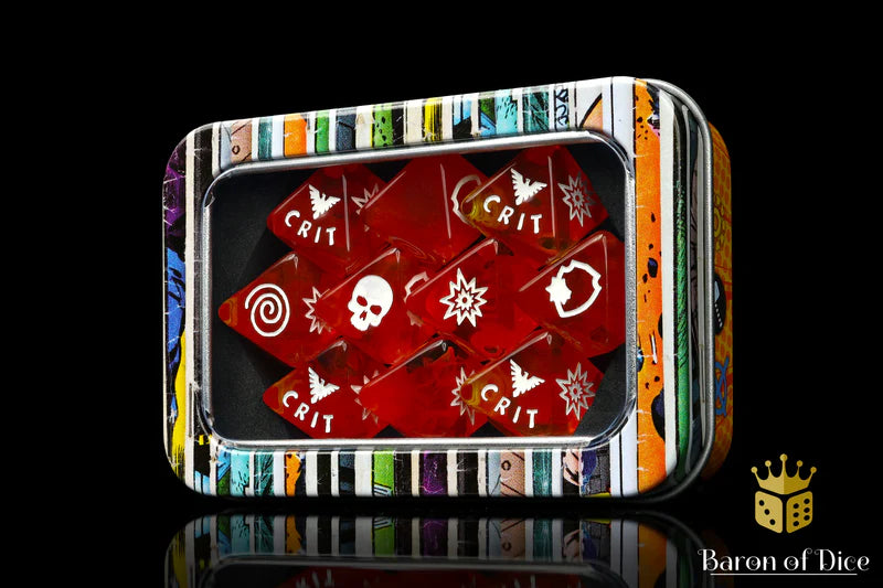 Baron of Dice: "Phoenix" D8 Skirmish Dice Set Dice & Gaming Accessories Baron of Dice