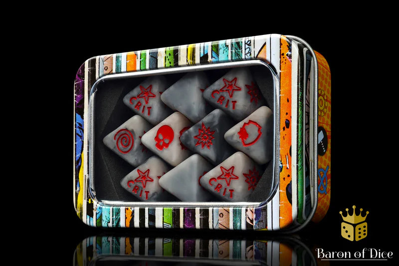 Baron of Dice: "Winter Sergeant" D8 Skirmish Dice Set Dice & Gaming Accessories Baron of Dice