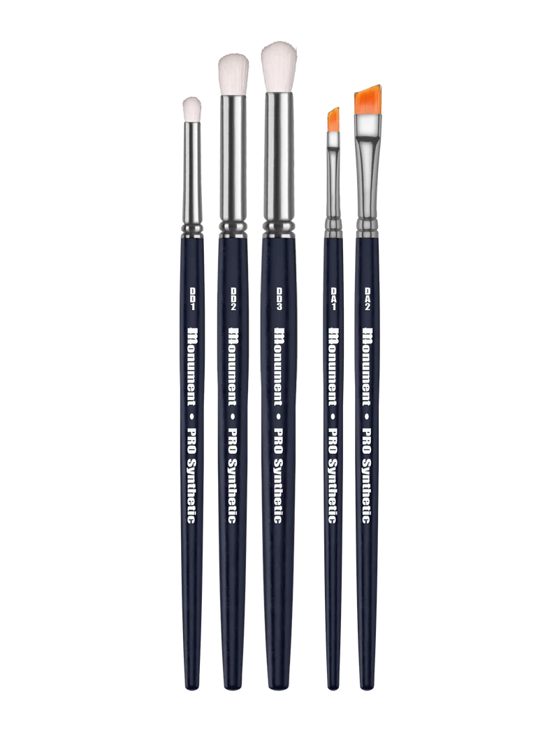Monument Hobbies: PRO Synthetic Drybrush Set Hobby Brushes Warp Speed Distribution