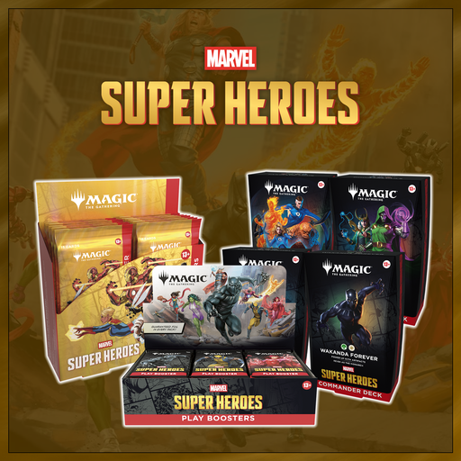 MTG Marvel Super Heroes - Ultimate Combo (Set of 4 Commander Decks + Play Booster Box + Collector Booster Box) (Release Date: June 19) MTG Sealed Magic: The Gathering