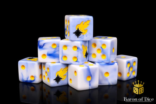 Baron of Dice: "Maelstrom" 25x16mm Square Corner Dice Dice & Gaming Accessories Baron of Dice