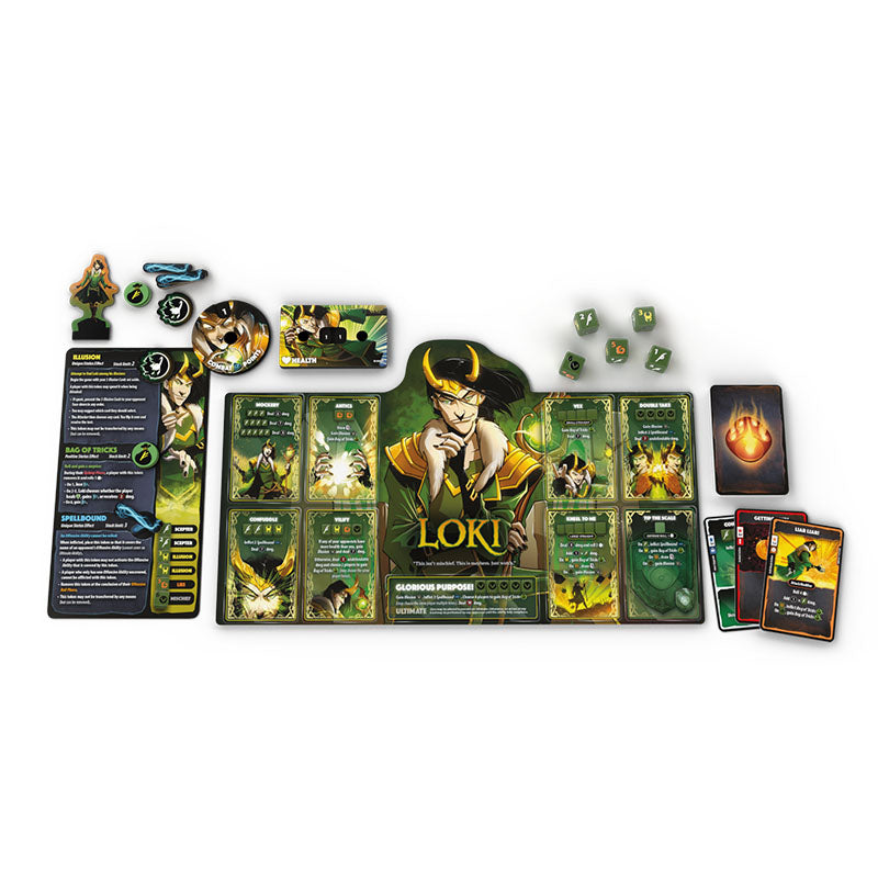 Dice Throne: Marvel 4-Hero Box - Scarlet Witch, Thor, Loki & Spider-Man Board Games USAopoly