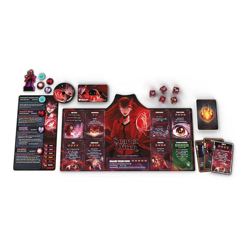 Dice Throne: Marvel 4-Hero Box - Scarlet Witch, Thor, Loki & Spider-Man Board Games USAopoly