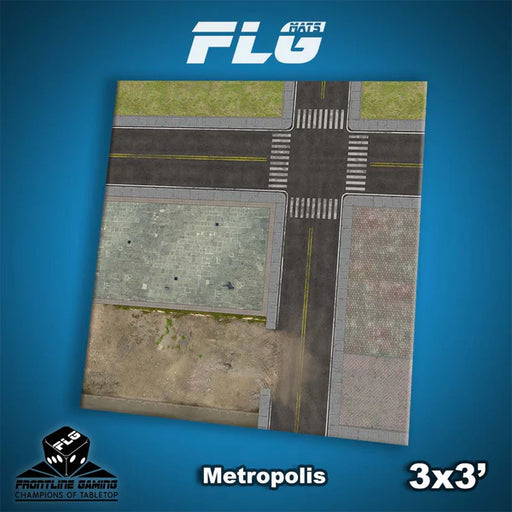 Frontline Gaming: Mats - Metropolis 3'x3' Gaming Mat FLG