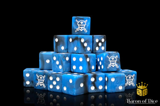Baron of Dice: "Military Sergeant Dice - Korps" 25x16mm Square Corner Dice Dice & Gaming Accessories Baron of Dice