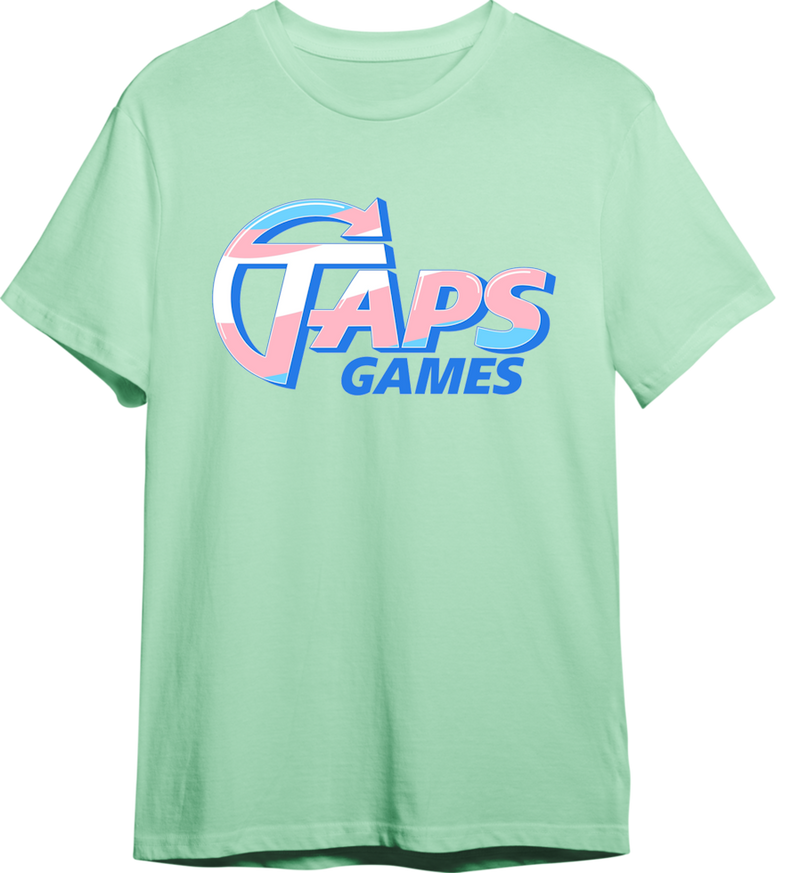 Pride Month T-Shirt - Transgender Pride Flag (MINT) Apparel & Merchandise Taps Games