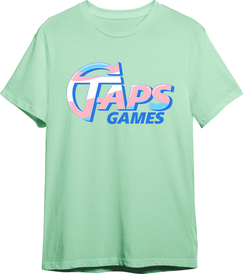 Pride Month T-Shirt - Transgender Pride Flag (MINT) Apparel & Merchandise Taps Games