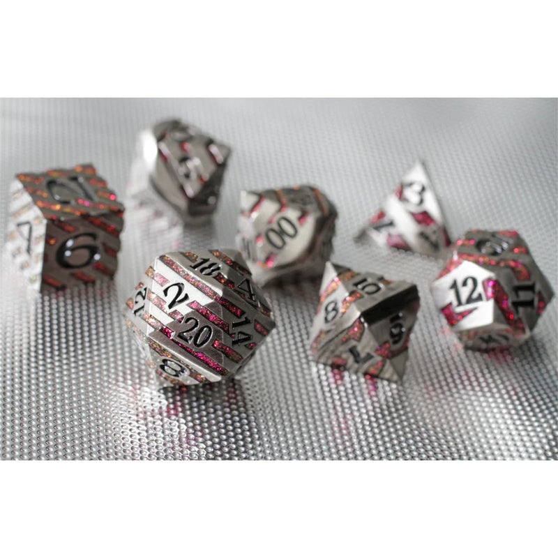 Forged Gaming: Metal 7-Die Set - "Molten Ore" Dice & Gaming Accessories Forged Gaming