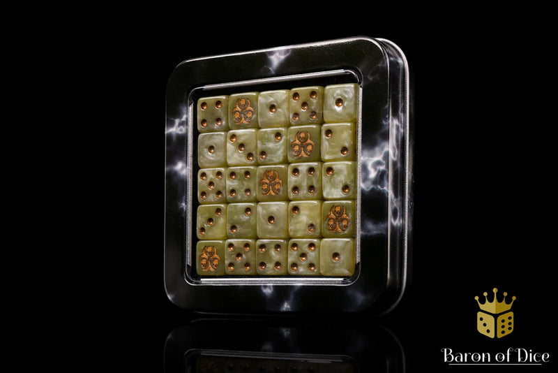 Baron of Dice: "Murky Bog" 25x12mm Square Corner Dice Dice & Gaming Accessories Baron of Dice
