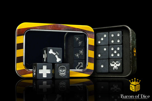 Baron of Dice: "Black Assassin" Skirmish Dice Set Dice & Gaming Accessories Baron of Dice