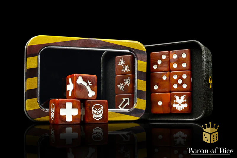Baron of Dice: "Oxidized Rust" Skirmish Dice Set Dice & Gaming Accessories Baron of Dice