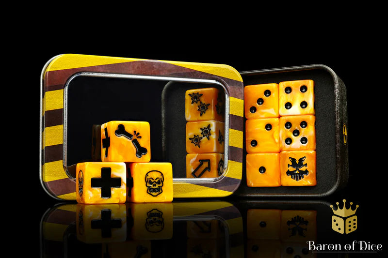 Baron of Dice: "Tiger Stripe" Skirmish Dice Set Dice & Gaming Accessories Baron of Dice