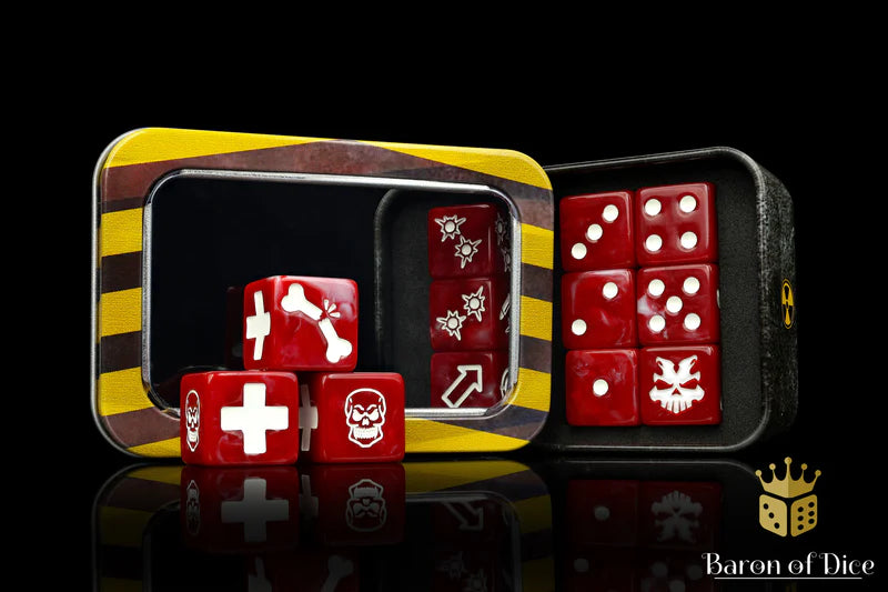 Baron of Dice: "Red Butcher" Skirmish Dice Set Dice & Gaming Accessories Baron of Dice