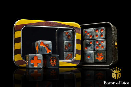 Baron of Dice: "Iron Slag" Skirmish Dice Set Dice & Gaming Accessories Baron of Dice
