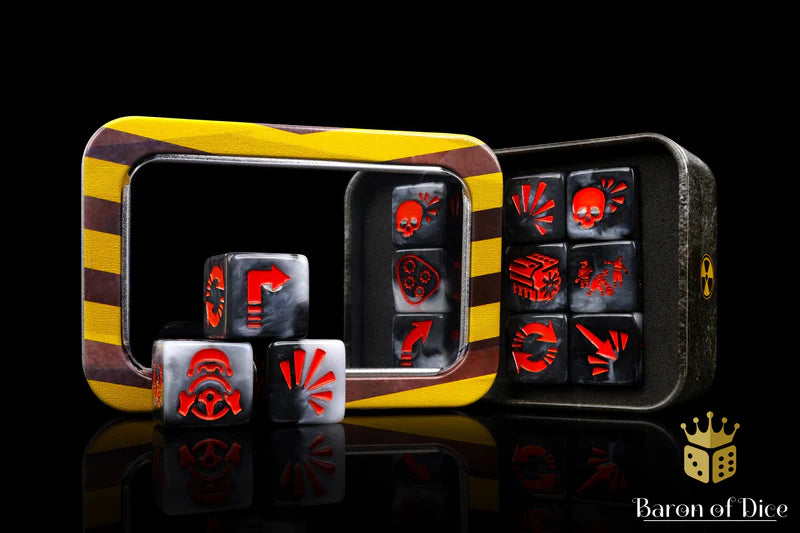 Baron of Dice: "Vehicle Damage - Smoke" Skirmish Dice Set Dice & Gaming Accessories Baron of Dice