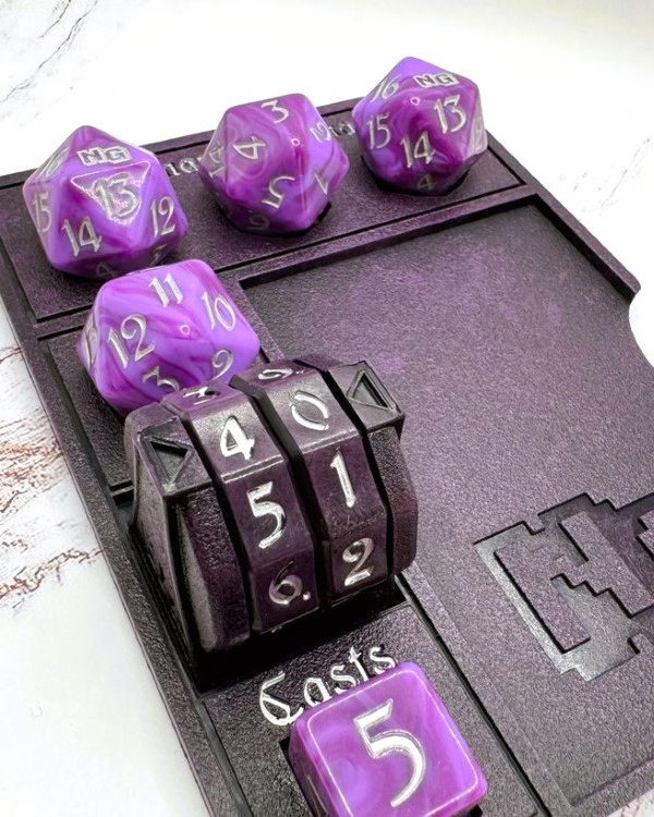 Nerd Gear: The Commander Essentials Kit - Mystic Purple Dice & Gaming Accessories Nerd Gear