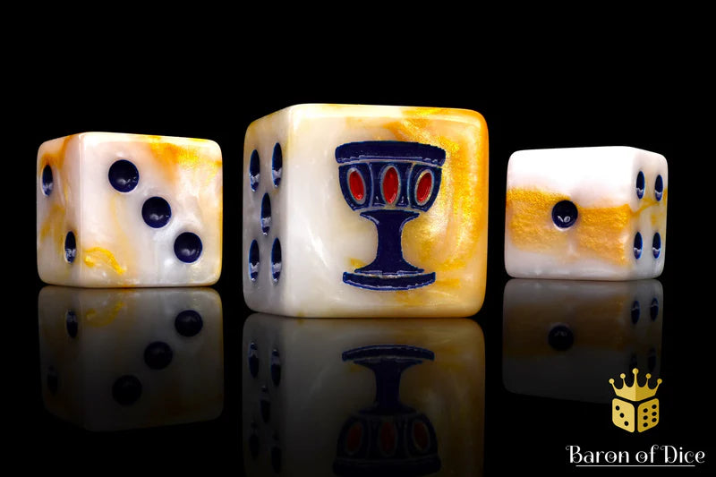 Baron of Dice: "Holy Grail" 25x16mm Square Corner Dice Dice & Gaming Accessories Baron of Dice