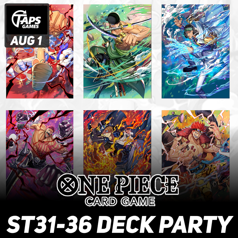 One Piece Beginners Deck Party 2026 [ST-31]-[ST-36] @ Taps Games Event Taps Games