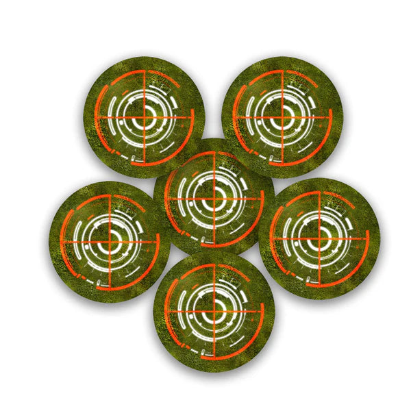 Frontline Gaming: Objective Markers - Overgrown City (Orange) Terrain FLG   