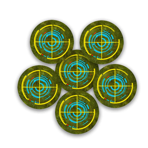 Frontline Gaming: Objective Markers - Overgrown City (Yellow) Terrain FLG   