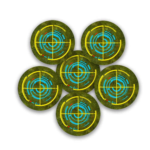 Frontline Gaming: Objective Markers - Overgrown City (Yellow) Terrain FLG   