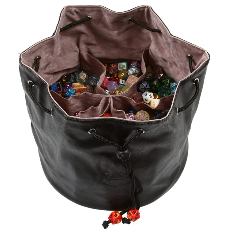 Forged Gaming: Pouch of the Endless Hoard Dice Bag (Black/Grey) Dice & Gaming Accessories Forged Gaming