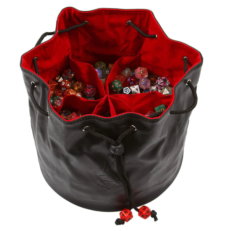 Forged Gaming: Pouch of the Endless Hoard Dice Bag (Black/Red) Dice & Gaming Accessories Forged Gaming