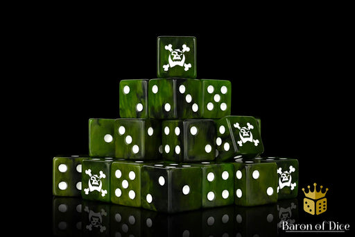 Baron of Dice: "Jolly Orc" 25x16mm Square Corner Dice Dice & Gaming Accessories Baron of Dice