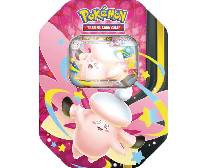 Pokémon - Mega Moonlit Tin (Mega Clefable ex) (Limit 1) Pokemon Sealed Pokémon
