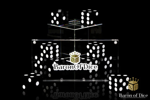 Baron of Dice: "Precision Dice - Black" 10x16mm Square Corner Dice Dice & Gaming Accessories Baron of Dice