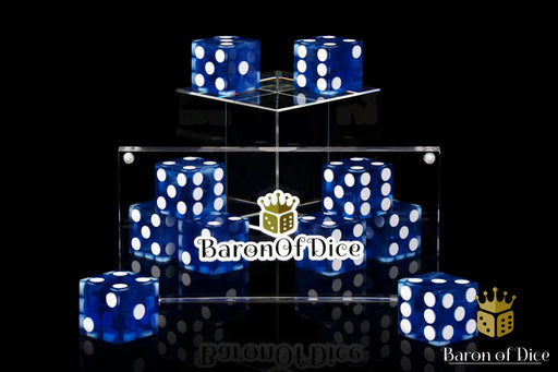 Baron of Dice: "Precision Dice - Blue" 10x16mm Square Corner Dice Dice & Gaming Accessories Baron of Dice