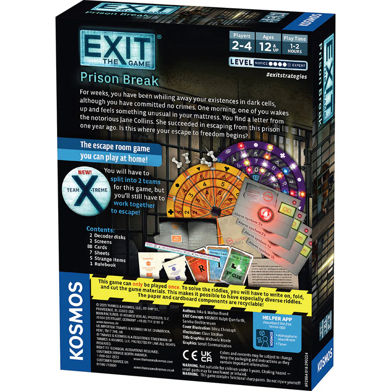 Exit: Prison Break (2024) Board Games Kosmos   