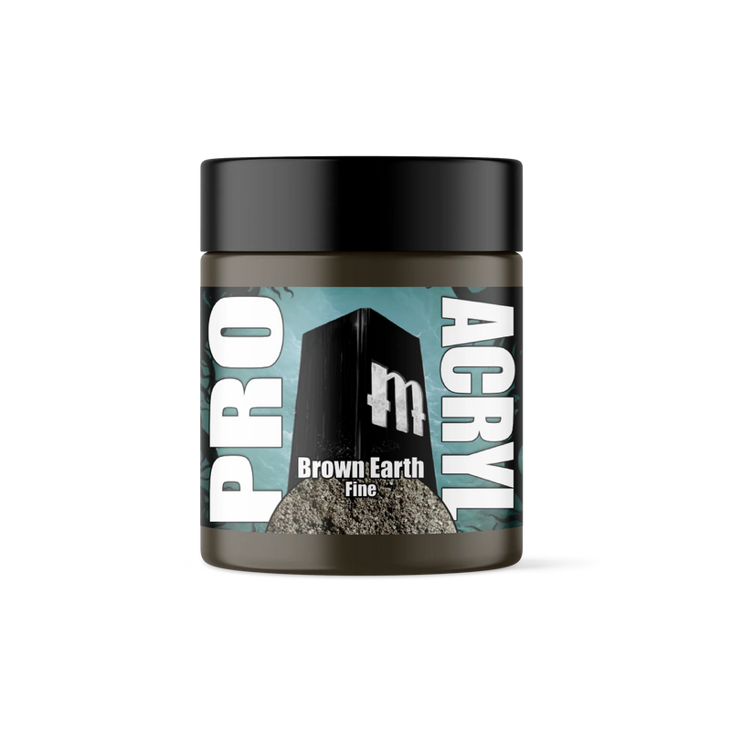 Monument Hobbies: Pro Acryl Basing Textures - Brown Earth Fine Basing Materials Warp Speed Distribution