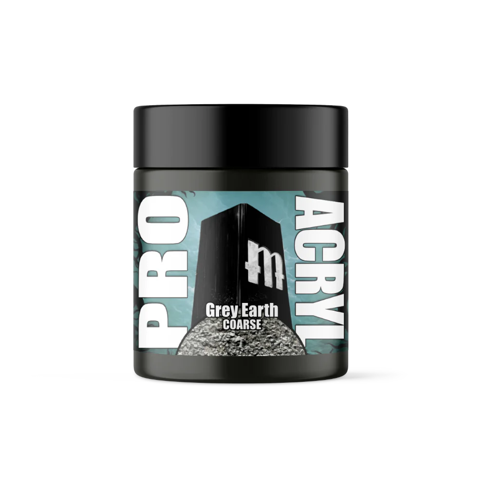 Monument Hobbies: Pro Acryl Basing Textures - Grey Earth Coarse Basing Materials Warp Speed Distribution