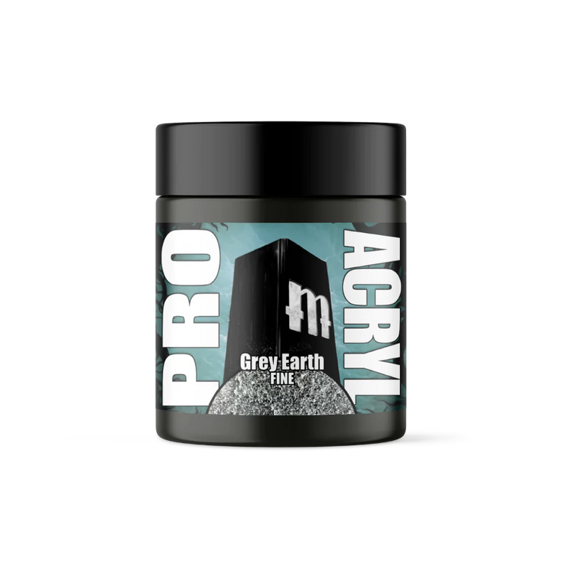 Monument Hobbies: Pro Acryl Basing Textures - Grey Earth Fine Basing Materials Warp Speed Distribution