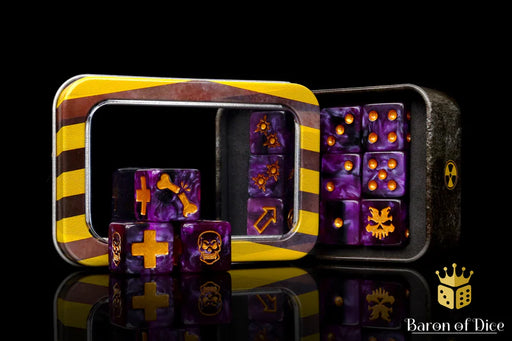 Baron of Dice: "Purple Mutant " Skirmish Dice Set Dice & Gaming Accessories Baron of Dice
