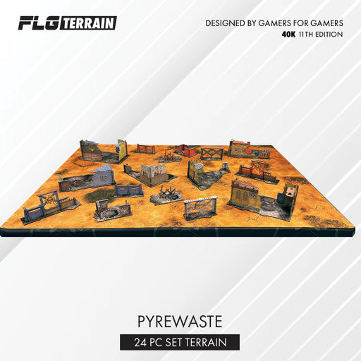 FLG Full Colour Terrain: Pyrewaste with Bases - 11th Edition Terrain FLG