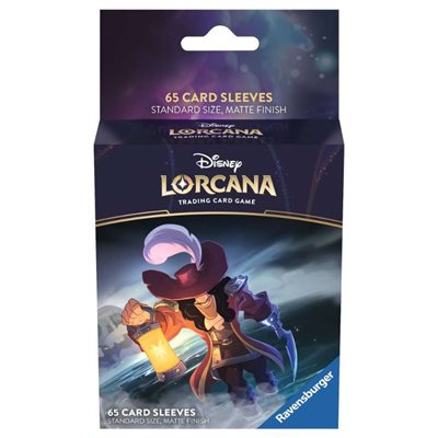 Disney Lorcana: Matte Art Sleeves - "Captain Hook" The First Chapter 65Ct Card Sleeves Ravensburger
