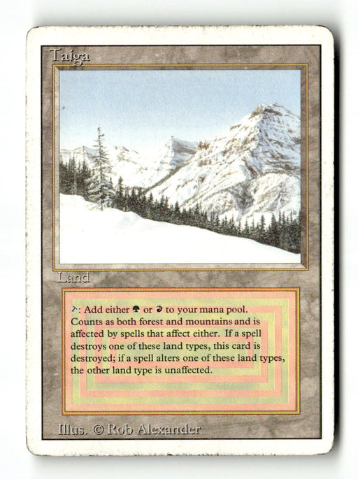 Taiga (3ED-287) [Revised Edition] - Scan (RD-013) High End MTG Single Magic: The Gathering
