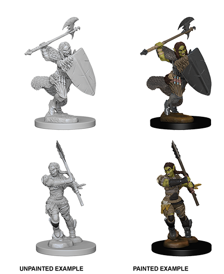 Pathfinder Battles Miniatures: Female Half-Orc Barbarian RPG Miniatures WizKids   