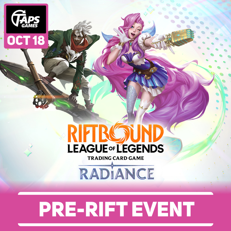 Riftbound Radiance Pre-Rift [Sealed 2v2 Magma Chamber] (w/ Pizza!) - Event Ticket (Sunday, October 18 @ 4pm)